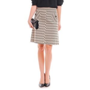 Retro Cotton A-Line Animal Print Skirt